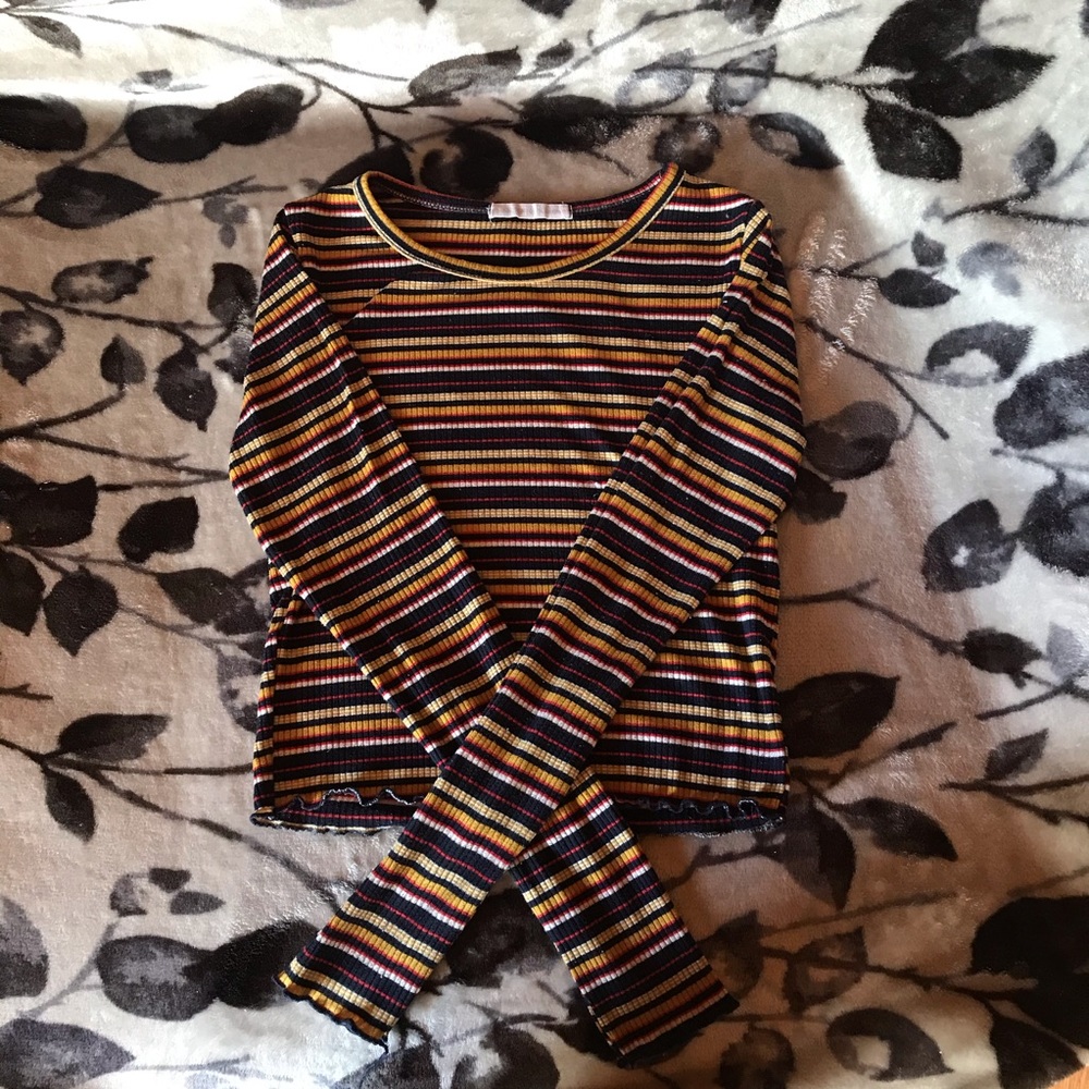 Ribbed Long sleeve crop top